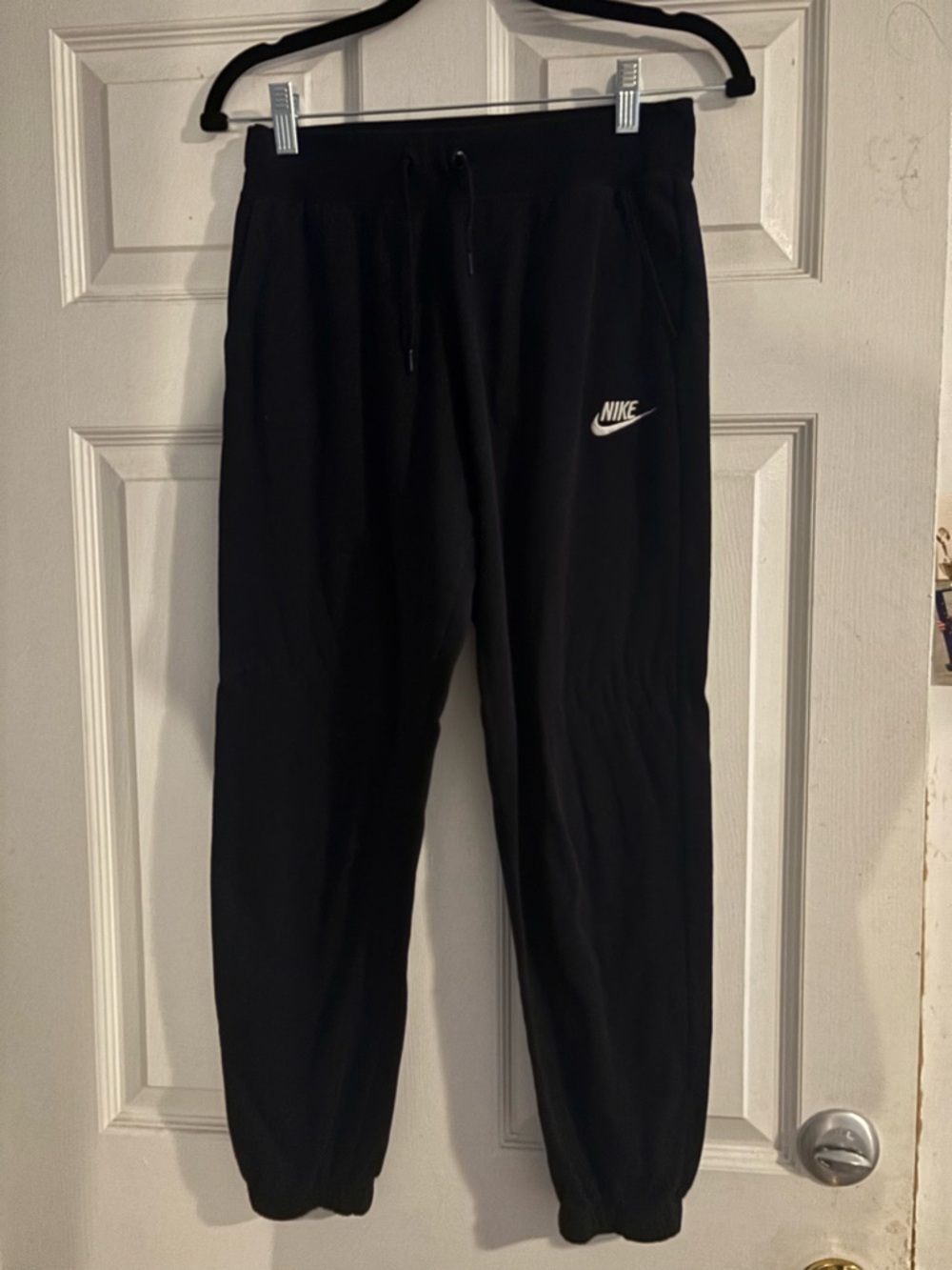 Nike Black Sweatpants with Blue Logo Tag